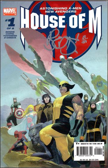 House of M (2005) issue 1-J DF Esad Ribic Cover (signed by Bendis) 1/499