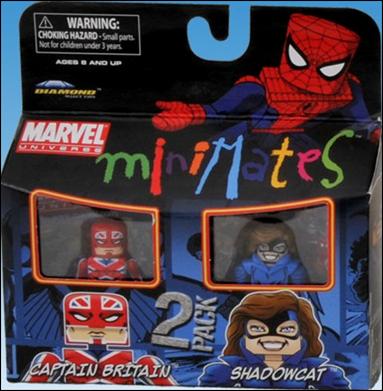 Marvel Minimates figure 88 Captain Britain and Shadowcat