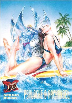 1995 Fleer Ultra X-Men (Base Set) card 145 Psylocke & Archangel