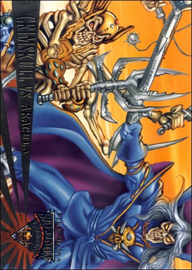 Fleer Ultra Skeleton Warriors (Base Set) card 75 Grimskull vs. Aracula