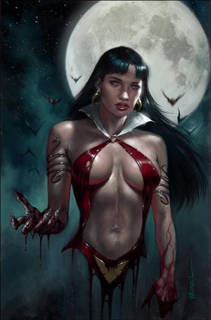 Vampirella Strikes (2022) issue 1-Y Lucio Parrillo Metal Cover