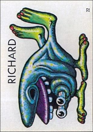 Ugly Stickers (1965) (Base Set) card 22-D Richard