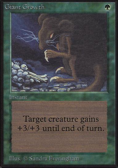 Magic the Gathering: Limited Edition Alpha (Base Set) card 197 Giant Growth