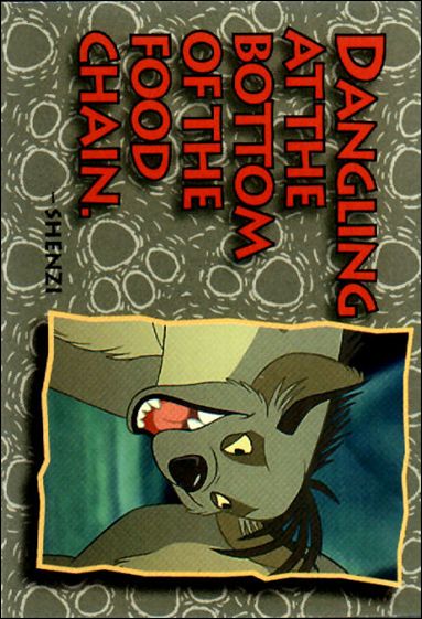 Lion King: Series 1 (Base Set)  card 84 Dangling at the Bottom of the Food Chain 