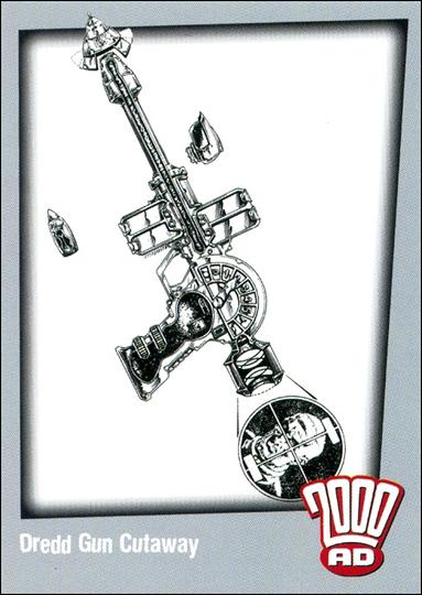 30 Years of 2000 AD: Series One (Base Set) card 36 Dredd Gun Cutaway
