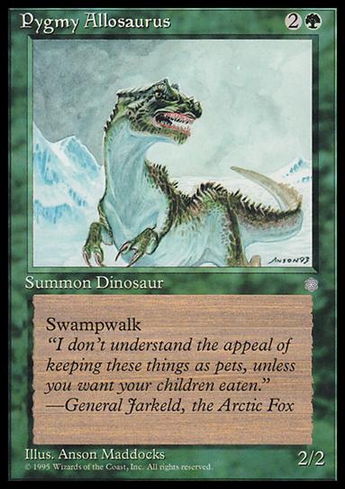Magic the Gathering: Ice Age (Base Set) card 257 Pygmy Allosaurus