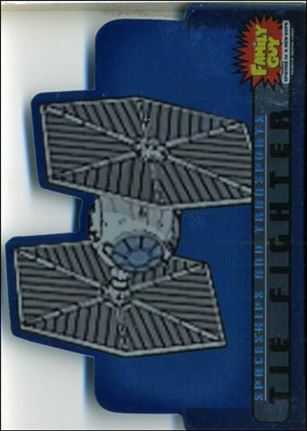 Family Guy Presents Episode IV A New Hope (Spaceships and Transports Die-Cut Subset) card ST-2 TIE Fighter