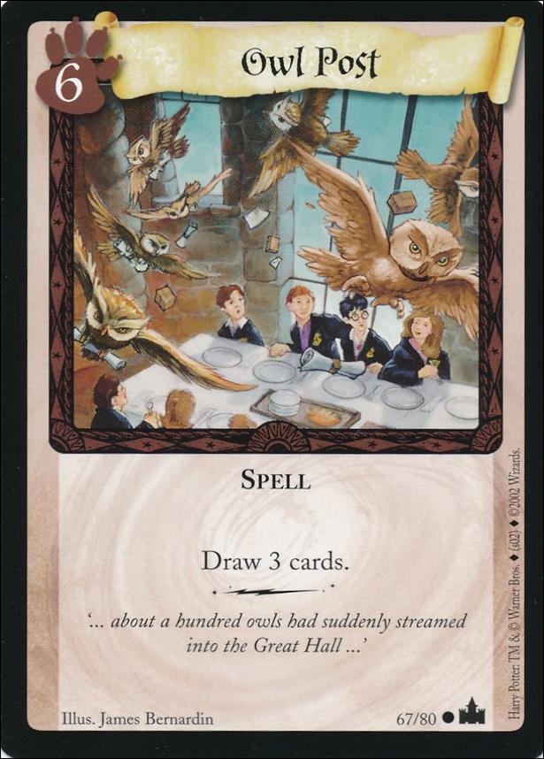 Harry Potter: Adventures at Hogwarts (Base Set) card 67 Owl Post