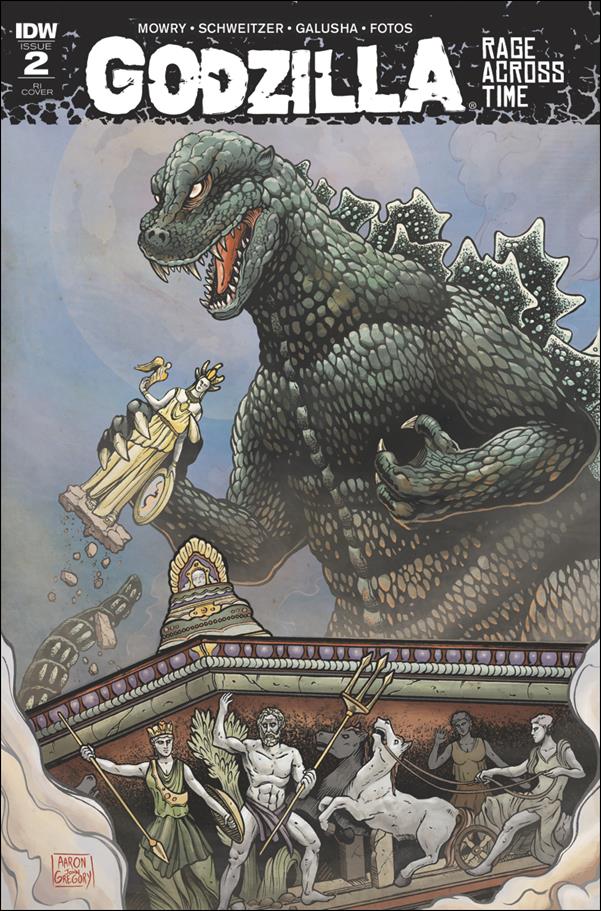 Godzilla: Rage Across Time issue 2-C Aaron John Gregory 1:10 Cover