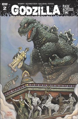 Godzilla: Rage Across Time issue 2-C Aaron John Gregory 1:10 Cover