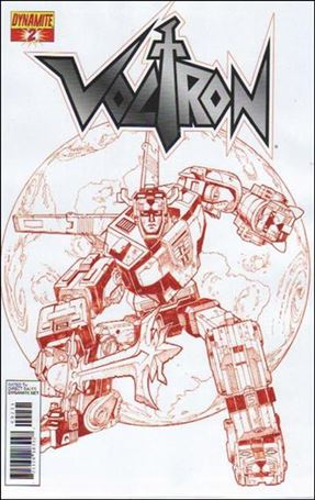 Voltron (2011) issue 2-D Sean Chen 1:15 Fiery Red Cover