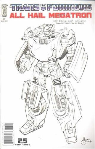 Transformers: All Hail Megatron issue 7-C Guido Guidi 1:10 Sketch Cover