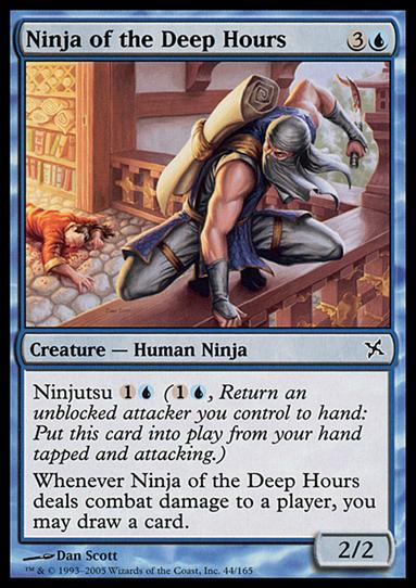 Magic the Gathering: Betrayers of Kamigawa (Base Set) card 44 Ninja of the Deep Hours