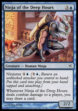 Magic the Gathering: Betrayers of Kamigawa (Base Set) card 44 Ninja of the Deep Hours