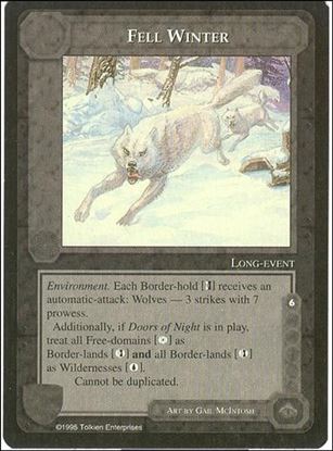 Middle-Earth: The Wizards (Base Set) card 162 Fell Winter