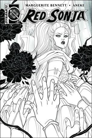 Red Sonja (2016/01) issue 2-B Black & White Cover 1:10