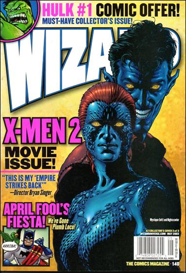Wizard: The Comics Magazine issue 140-C Frank Quitely Nightcrawler and Mystique Cover