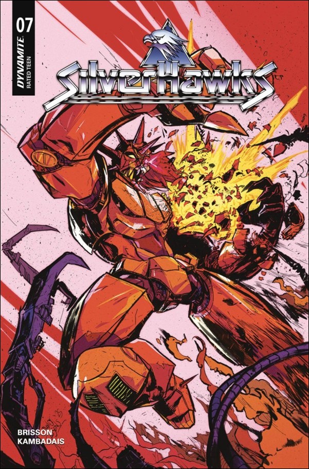 Silverhawks (2025) issue 7-G David Cousens Battle Damage 1:10 Cover