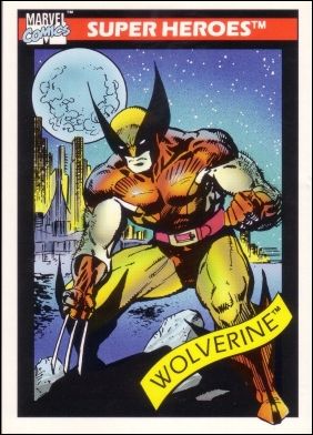 Marvel Universe: Series 1 (Base Set) card 10 Wolverine (Brown Costume)