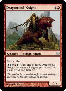 Magic the Gathering: Conflux (Base Set) card 62 Dragonsoul Knight