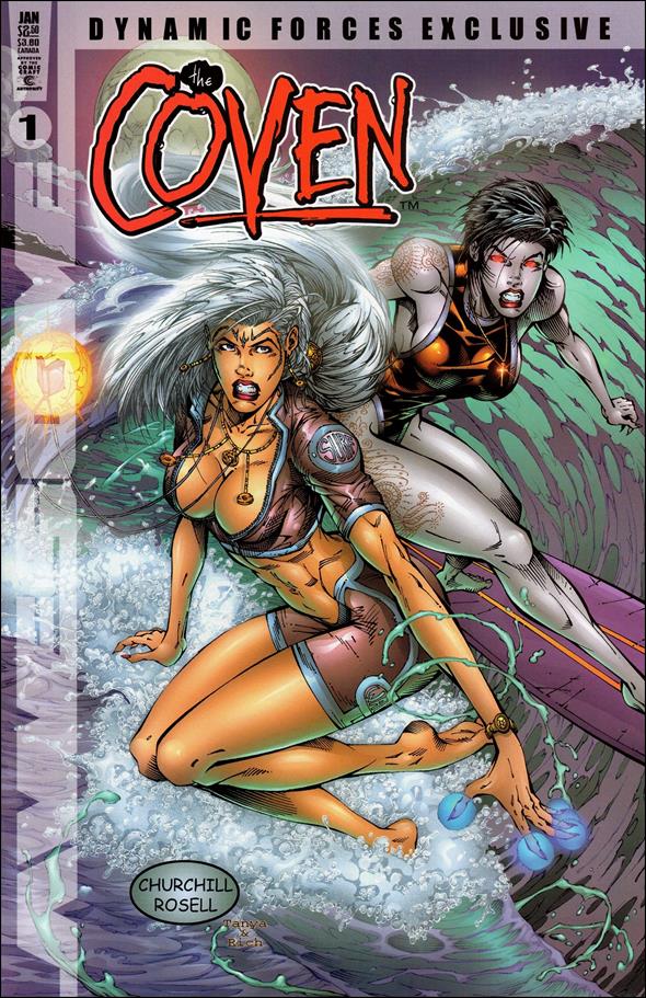 Coven (1999) issue 1-H DF Ian Churchill "Spellcaster & Fantom" Cover