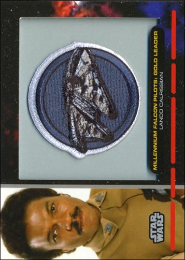 Star Wars Galactic Files (Patch Subset) card PR-27 Millennium Falcon Pilots: Gold Leader Lando....