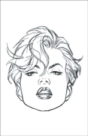 Daredevil (2023) issue 7-D Mark Brooks 1:50 Headshot Sketch Virgin Cover