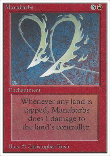 Magic the Gathering: Unlimited (Base Set) card 164 Manabarbs