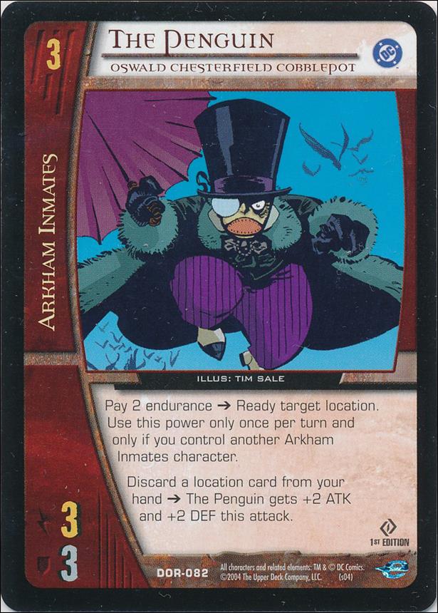 DC Origins: VS System (Base Set) card DOR-082 The Penguin (Oswald Chesterfield Cobblepot)
