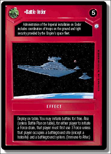 Star Wars: Endor Limited (Base Set) card 28 Battle Order