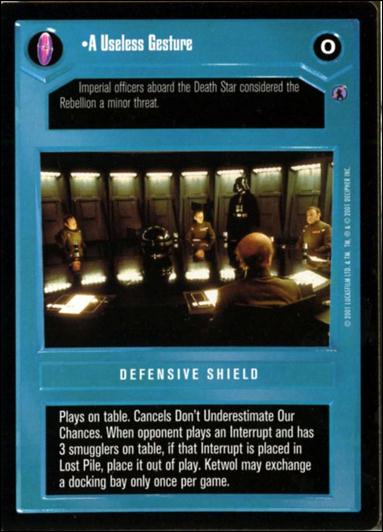 Star Wars: Reflections III (Base Set) card 32 A Useless Gesture