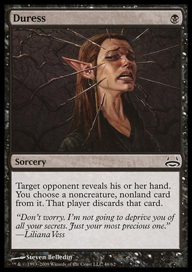 Magic the Gathering: Duel Decks: Divine vs. Demonic (Base Set) card 46 Duress