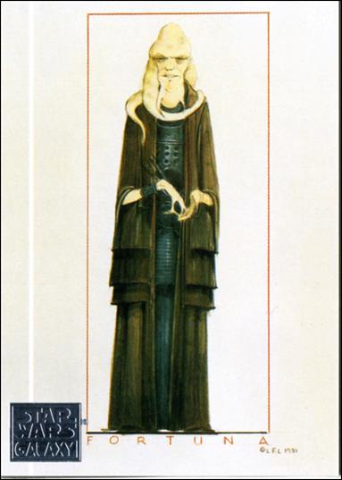 Star Wars Galaxy: Series 1 (Factory Base Set) card 37 Bib Fortuna