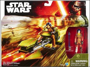 Star Wars: The Force Awakens 3 3/4" (Class 1) Vehicles figure 5 Ezra Bridger's Speeder w/ Ezra Bridger