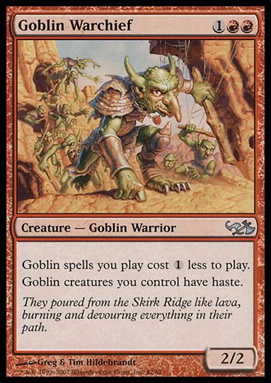 Magic the Gathering: Duel Decks: Elves vs. Goblins (Base Set) card 42 Goblin Warchief