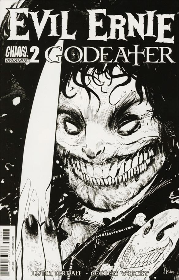 Evil Ernie: Godeater issue 2-C Kyle Strahm 1:10 Black & White Cover