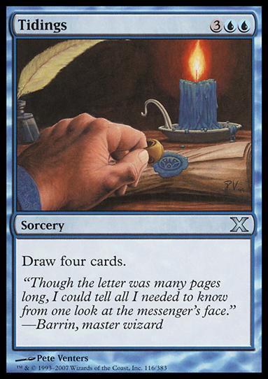 Magic the Gathering: 10th Edition (Base Set) card 116 Tidings