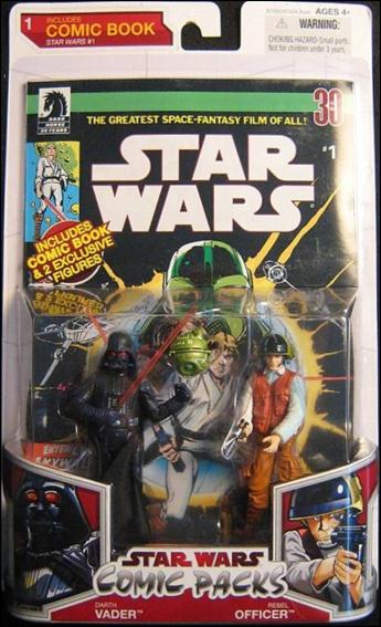 Star Wars: Legacy Collection Comic Packs (2009) figure 1 Darth Vader & Rebel Officer