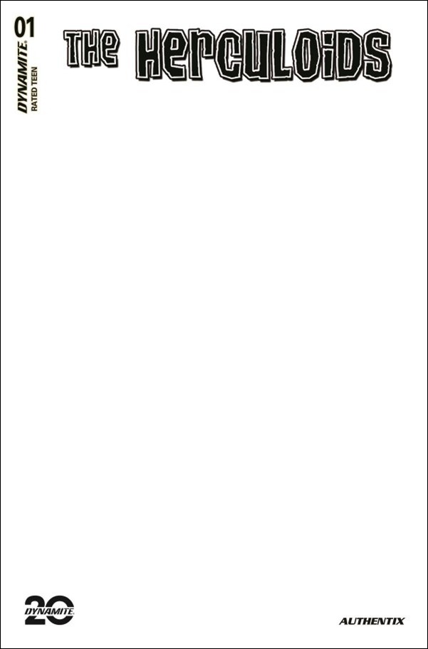 Herculoids (2025) issue 1-H Blank Authentix Sketch Cardstock Cover