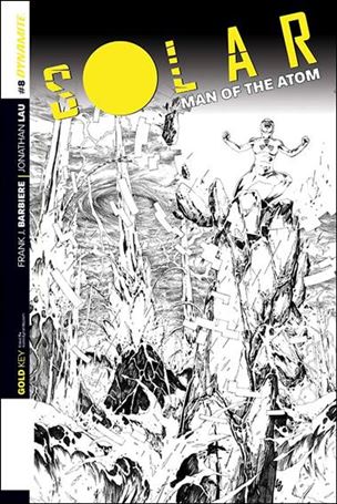 Solar: Man of the Atom (2014) issue 8-D Jonathan Lau 1:25 Black & White Cover