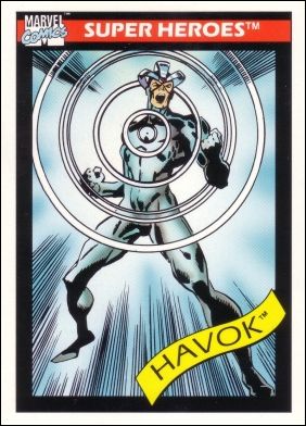 Marvel Universe: Series 1 (Base Set) card 35 Havok