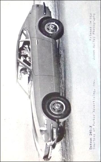 Sports Cars (1970) (Base Set) card 8 Datsun 240+Z.