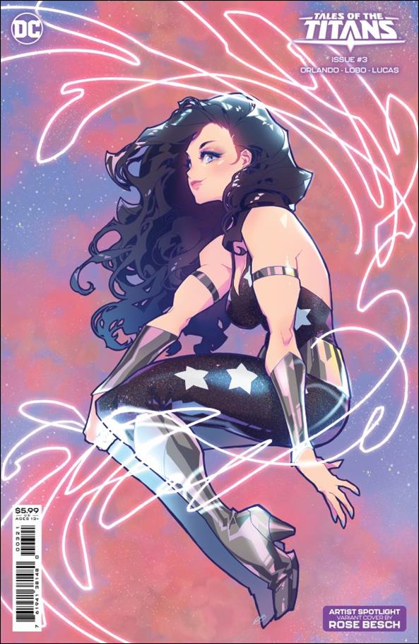 Tales of The Titans issue 3-B Rose Besch Creator Cardstock Cover