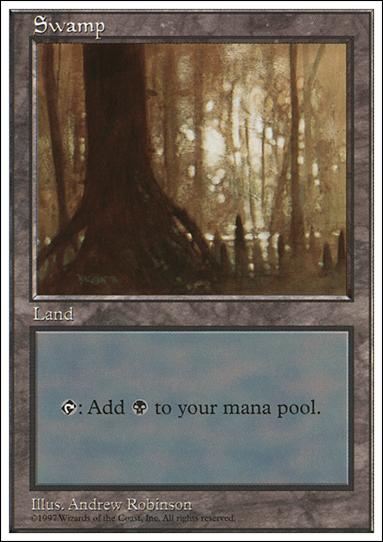 Magic the Gathering: 5th Edition (Base Set) card 432-D Swamp
