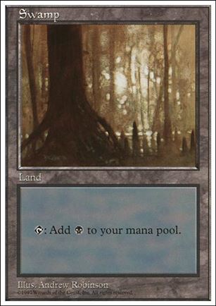 Magic the Gathering: 5th Edition (Base Set) card 432-D Swamp