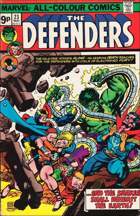 Defenders (1972) issue 23-B UK Price Cover