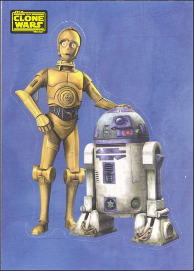 Star Wars: The Clone Wars Trading Card Stickers (Base Set) card 16 C-3PO & R2-D2