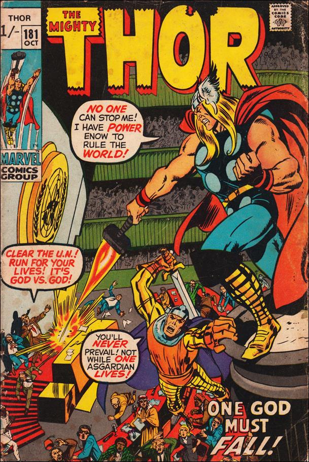Thor (1966) issue 181-B UK Price Cover