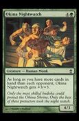 Magic the Gathering: Saviors of Kamigawa (Base Set) card 140 Okina Nightwatch