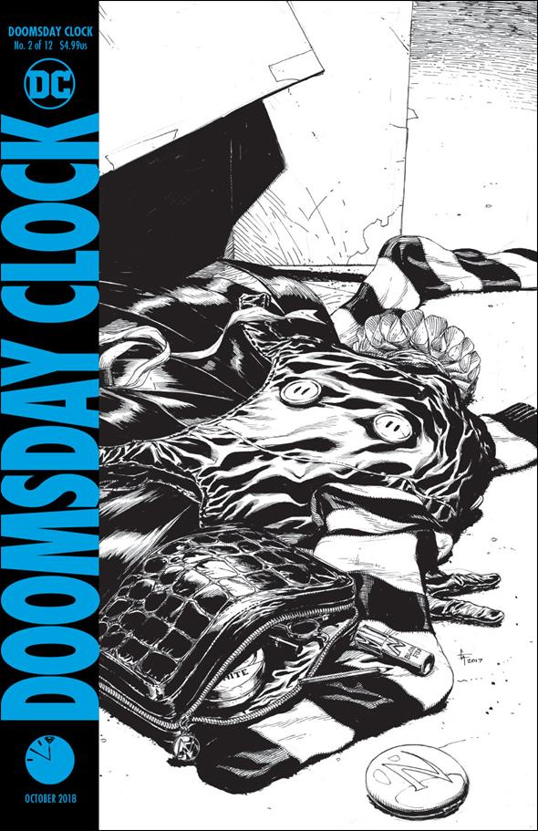 Doomsday Clock issue 2-D Gary Frank "Costume" B&W Cover (3rd Print)